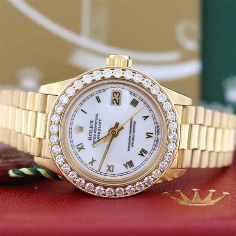 rolex ladies president watch 18k gold|rolex datejust 18k gold.